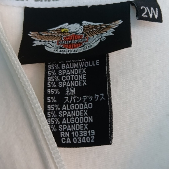 HARLEY Davidson white Sweatshirt sz 2X - Picture 3 of 6